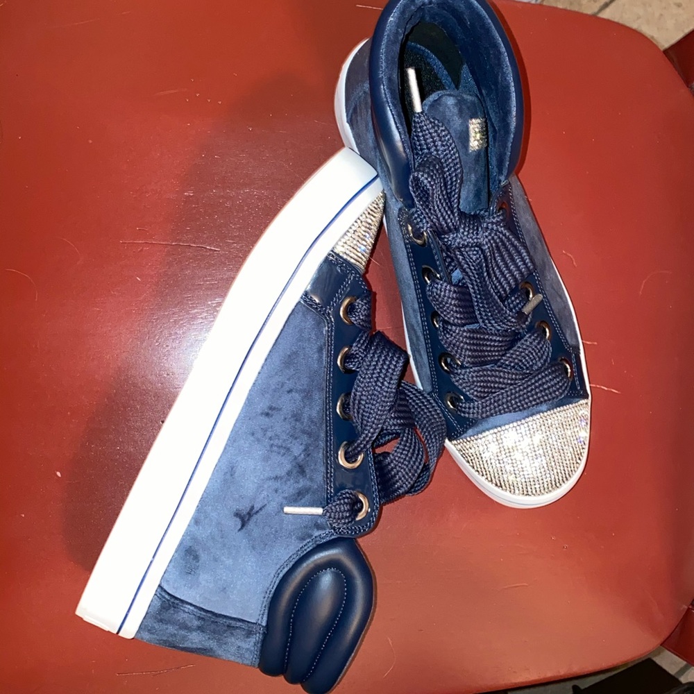 Hi-Lites Velvet Vixon High Top Navy